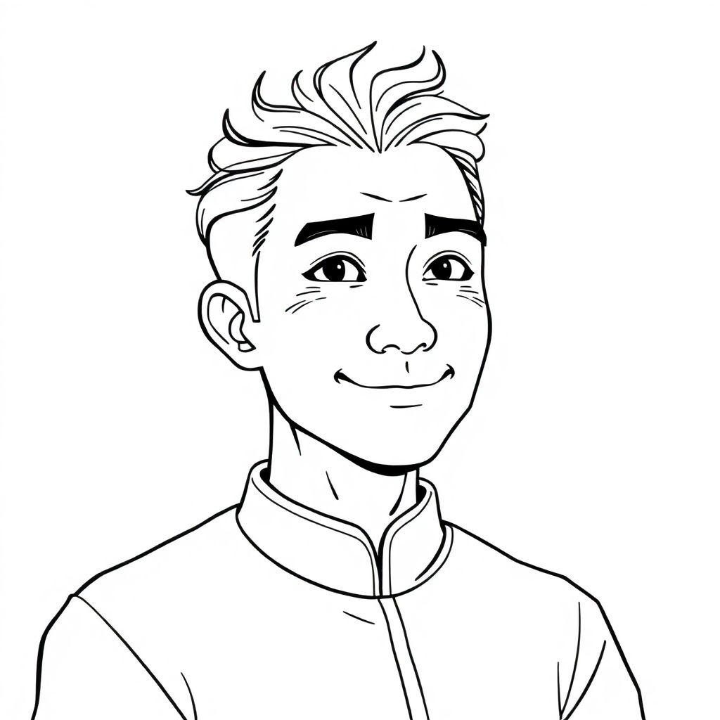Original Chinese style male character 18 years old from head to toe.