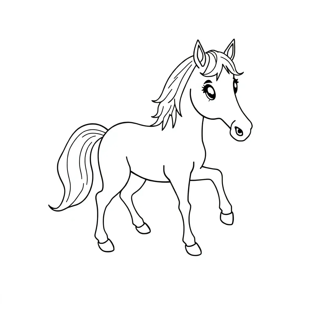Cartoon horse