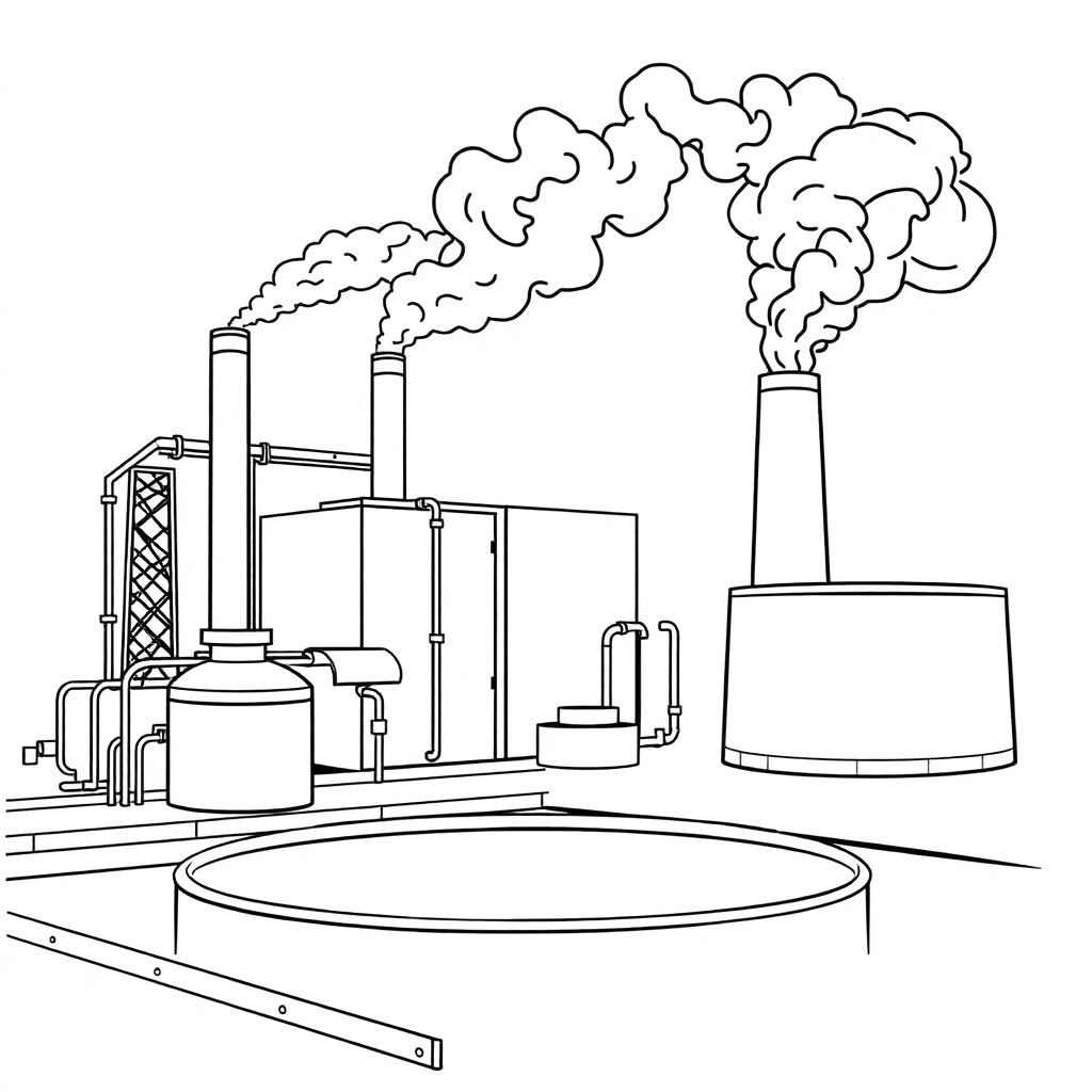 Wastewater treatment plants that emit exhaust gases or fumes