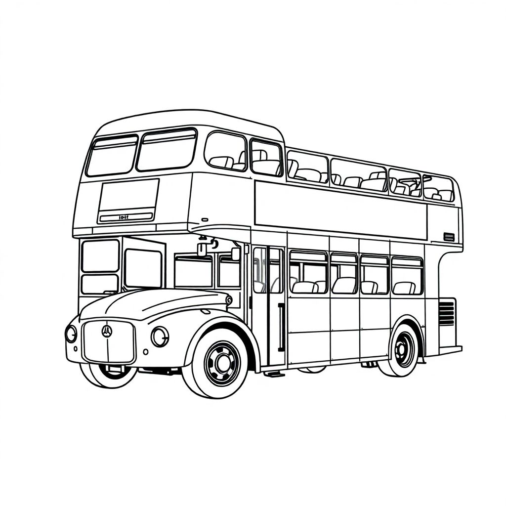 Sightseeing double decker bus