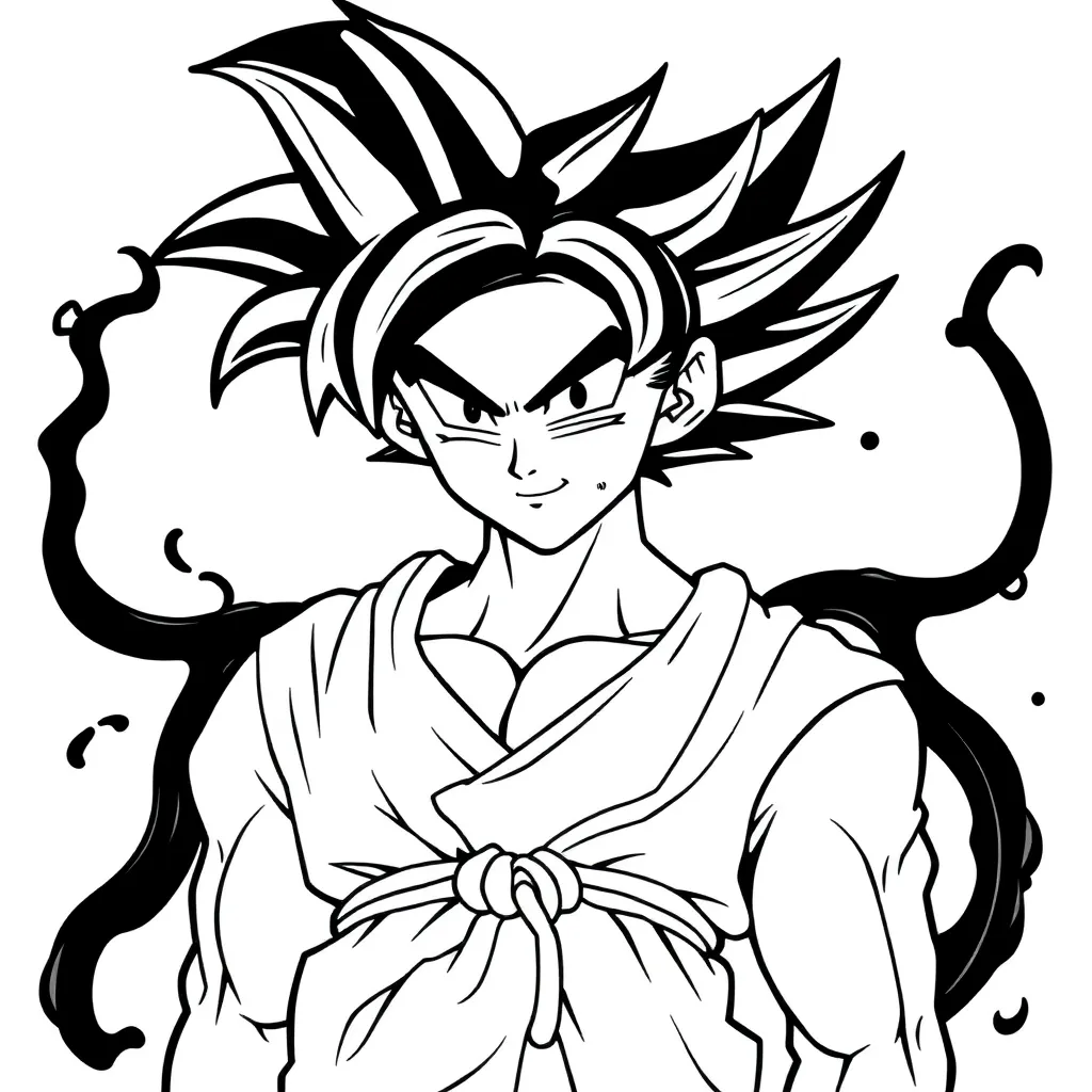 Son Goku, Dark fairy tale integrated adult coloring book