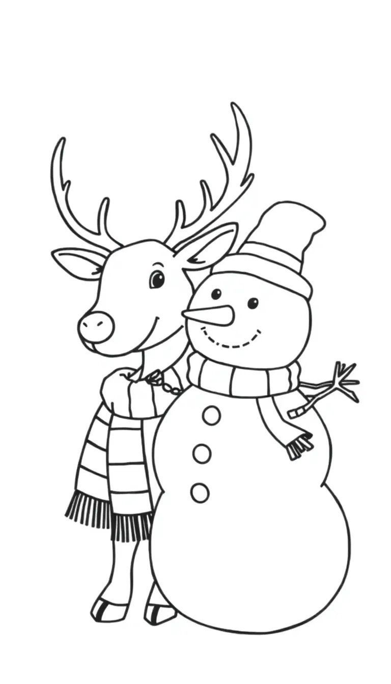 Reindeer And Snowman