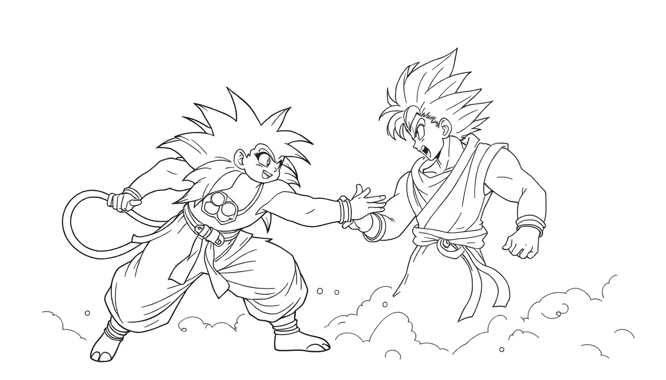 Son Goku, Ne Zha vs. the Monkey King