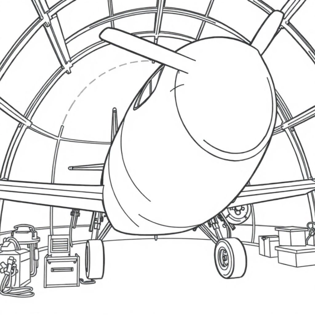 Military museum inside aircraft