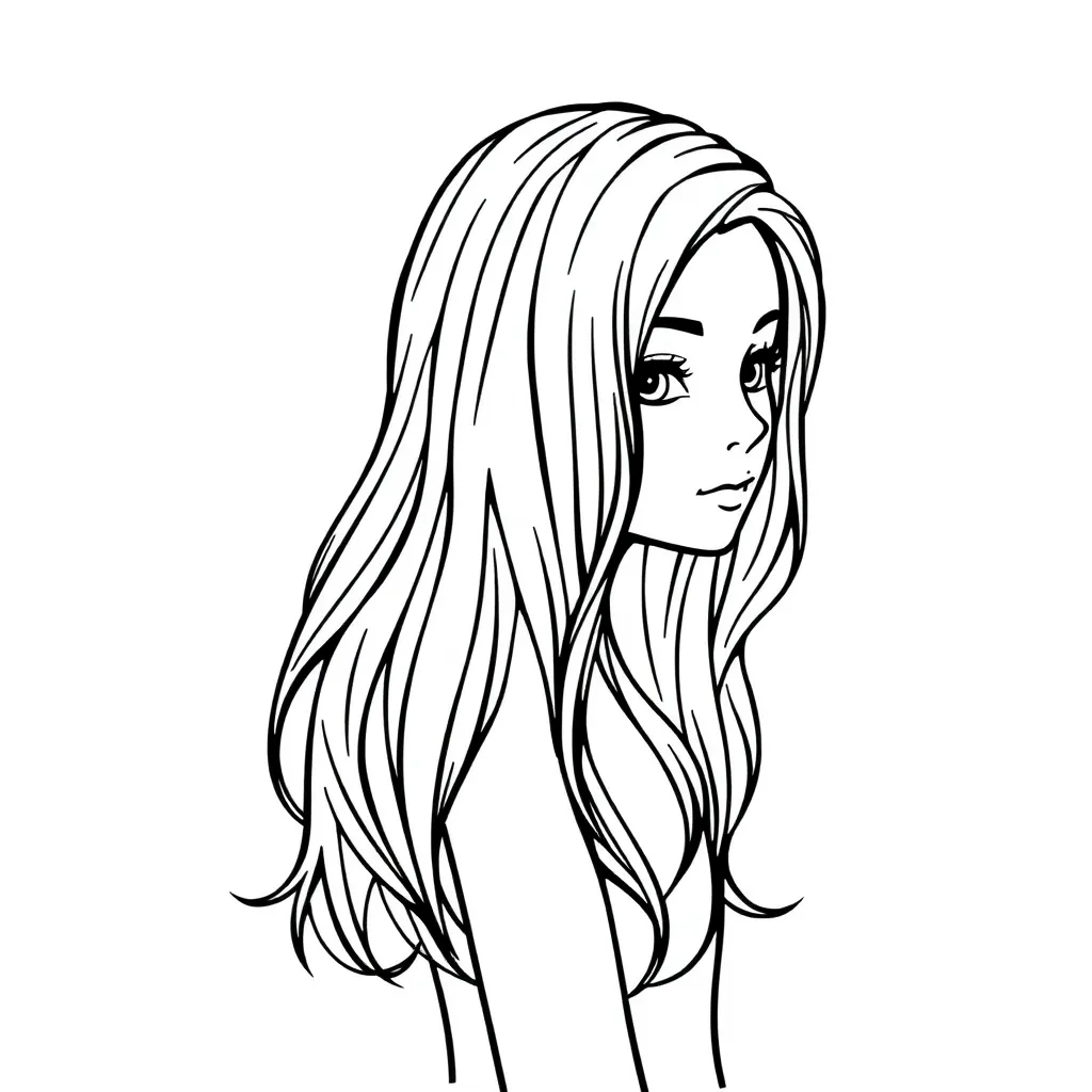 long hair girl